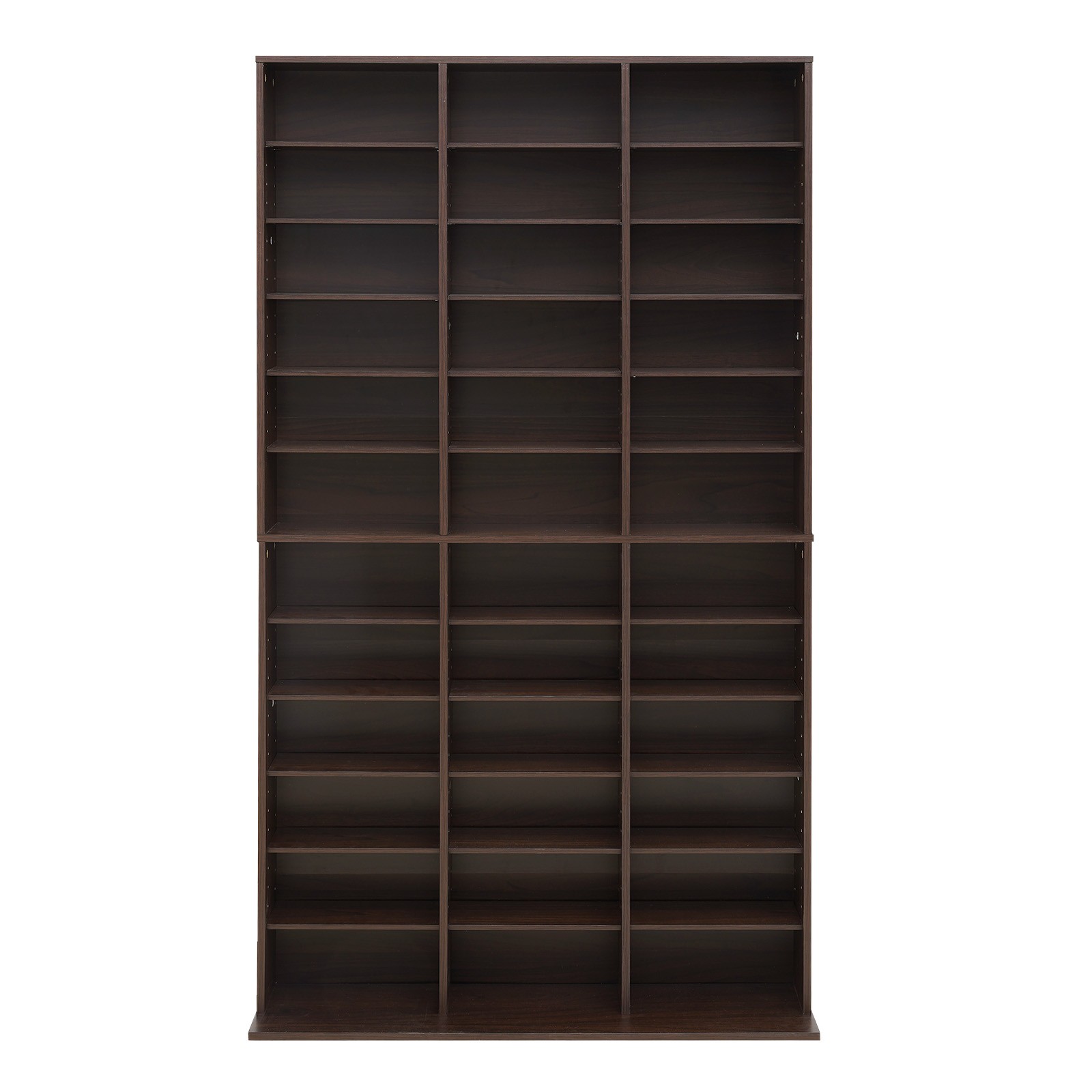 Uimoso 12-Tier Media Storage Cabinet with 36 DVD Organizer Compartments