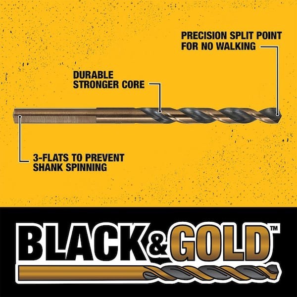 DeWalt 14-Piece (Black and Gold) DRILL BIT SET