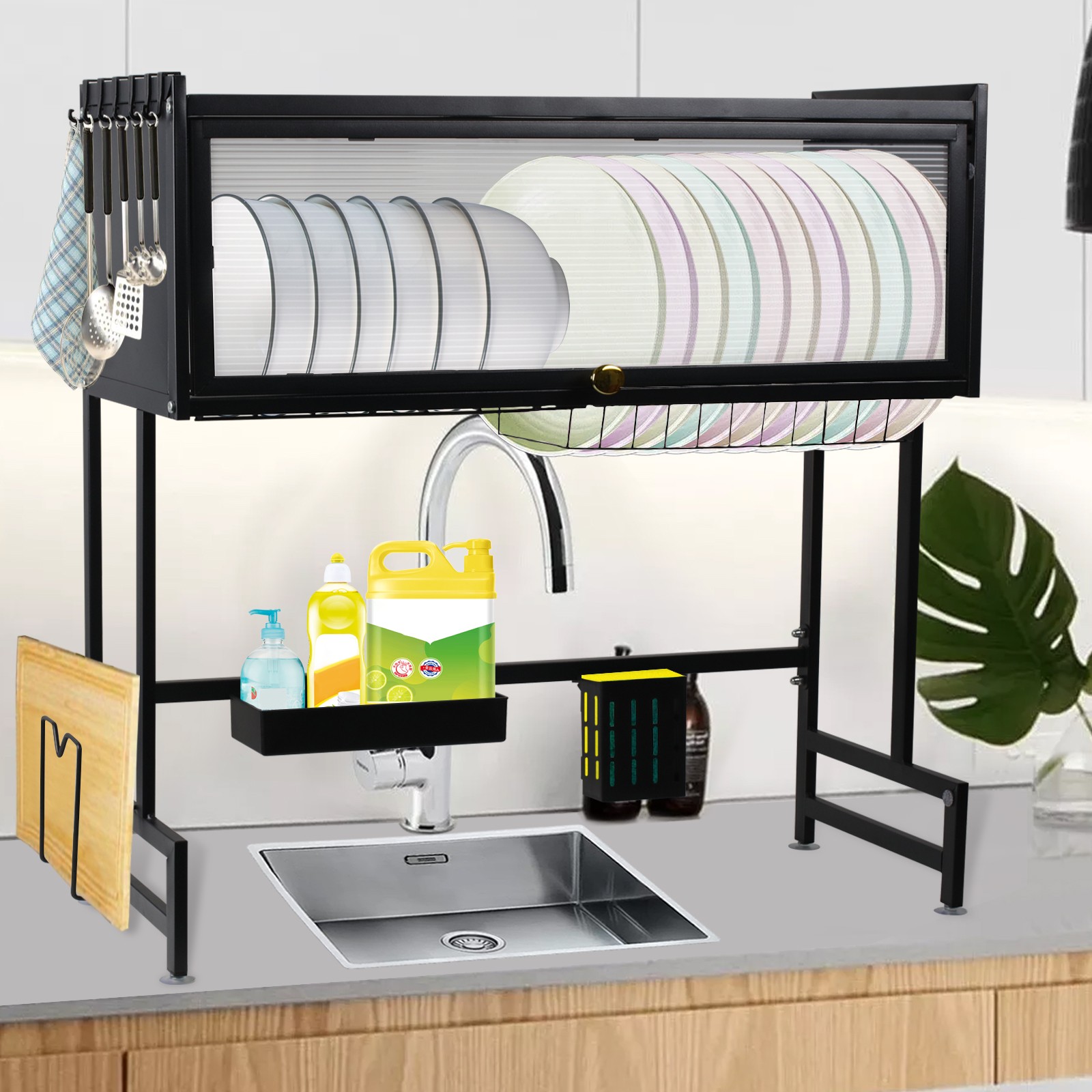 Dish Drying Rack Large Over The Sink Dish Drainer Drying Rack Kitchen Organizers