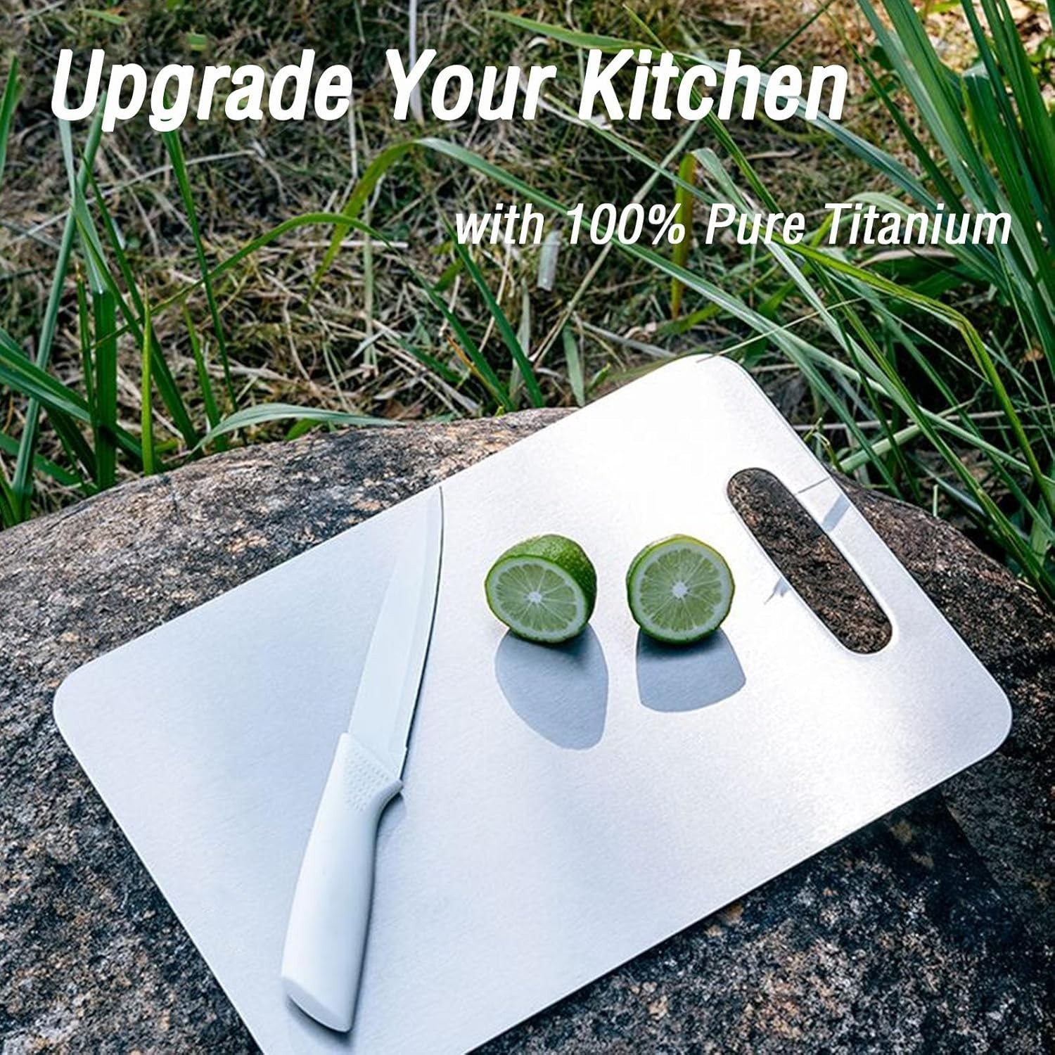 Titanium Cutting Board Set of 3, 100% Pure Titanium Cutting Boards for Kitchen