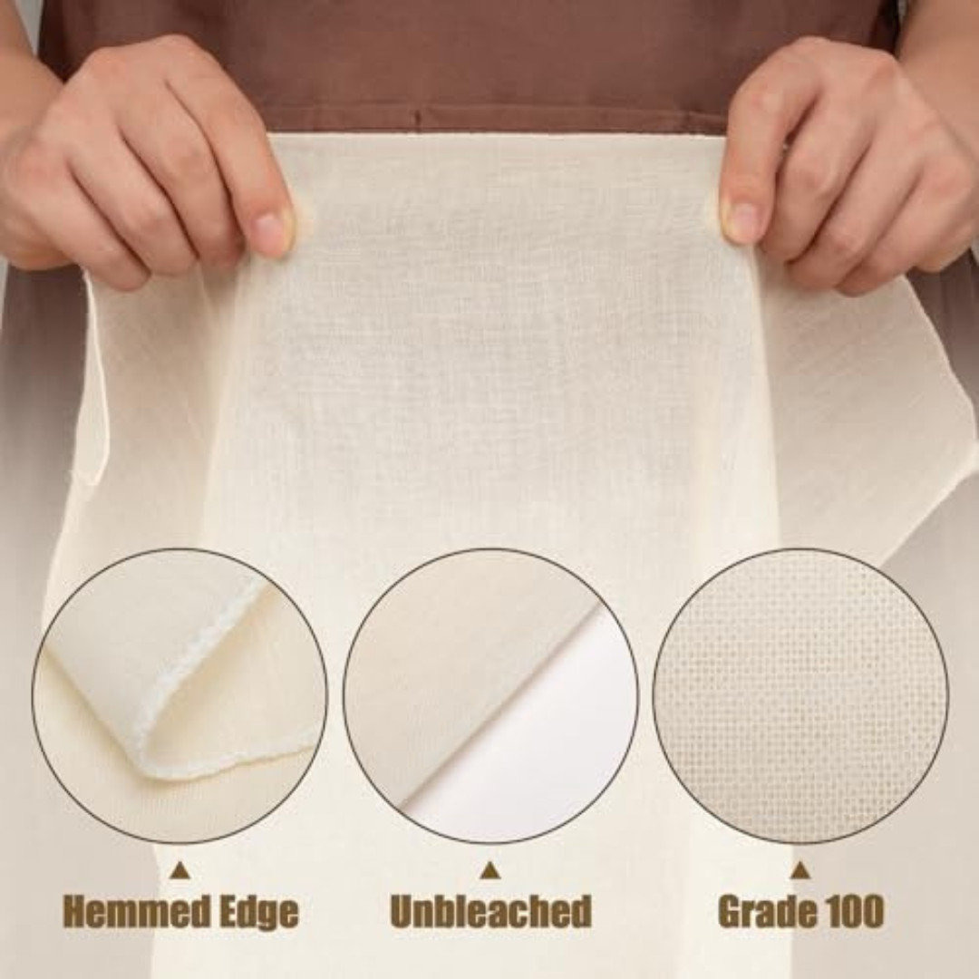 Cheese Cloths for Straining, 6PCS 20X20 Inch Grade 100 Cheese Cloth, Reusable Wa
