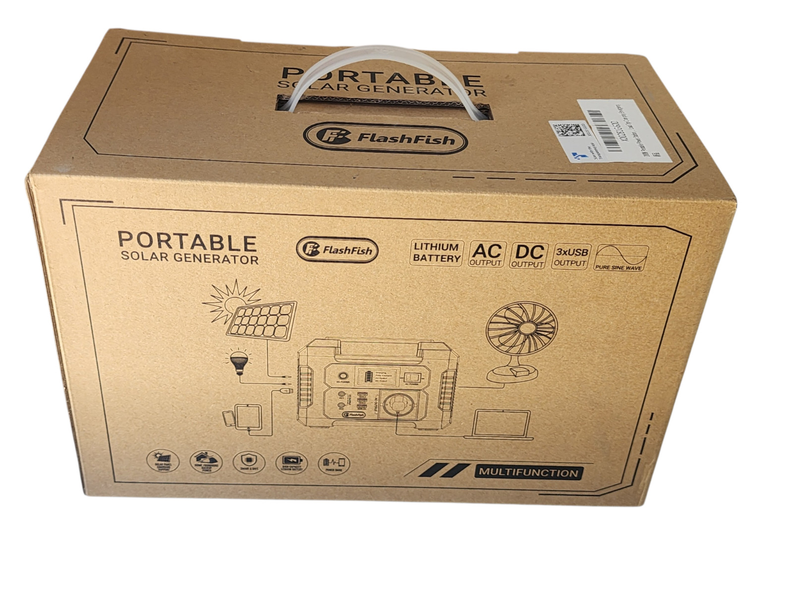Flashfish Portable Power Station 200W 151Wh Li-ion AC110V Pure Sine Wave Output