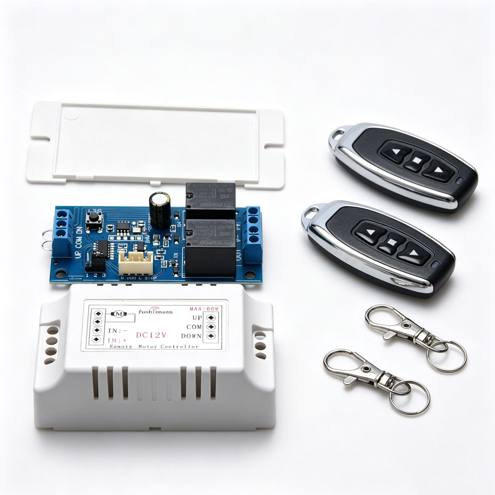 Remote Control Motor Wireless Remote Switch 12V Universal 2 Channel RF433MHz