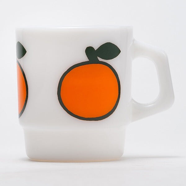 Fire-King Stacking Mug Super Fruit Orange 3.43in 7.3oz 2015 Japan