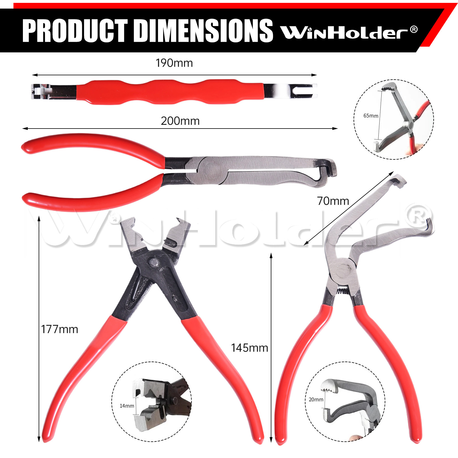 Electrical Disconnect Pliers 60° Automotive Electrical Connector Separator US