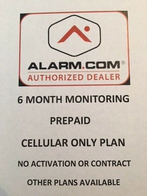 Alarm.com 6 Months Cellular Only Alarm Monitoring No Contract 2gig XT XTI