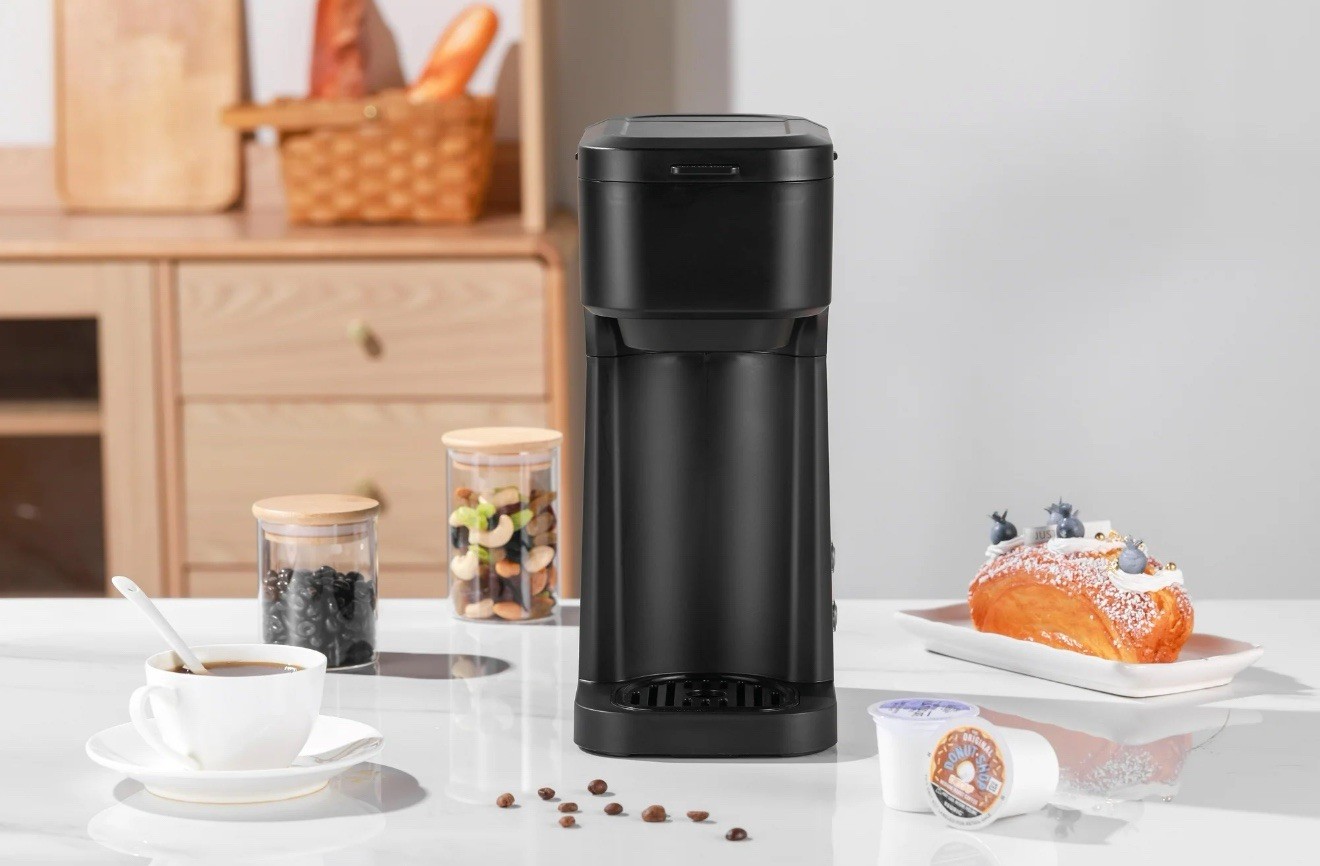 Mainstays Single Serve and K-Cup Coffee Maker – Black