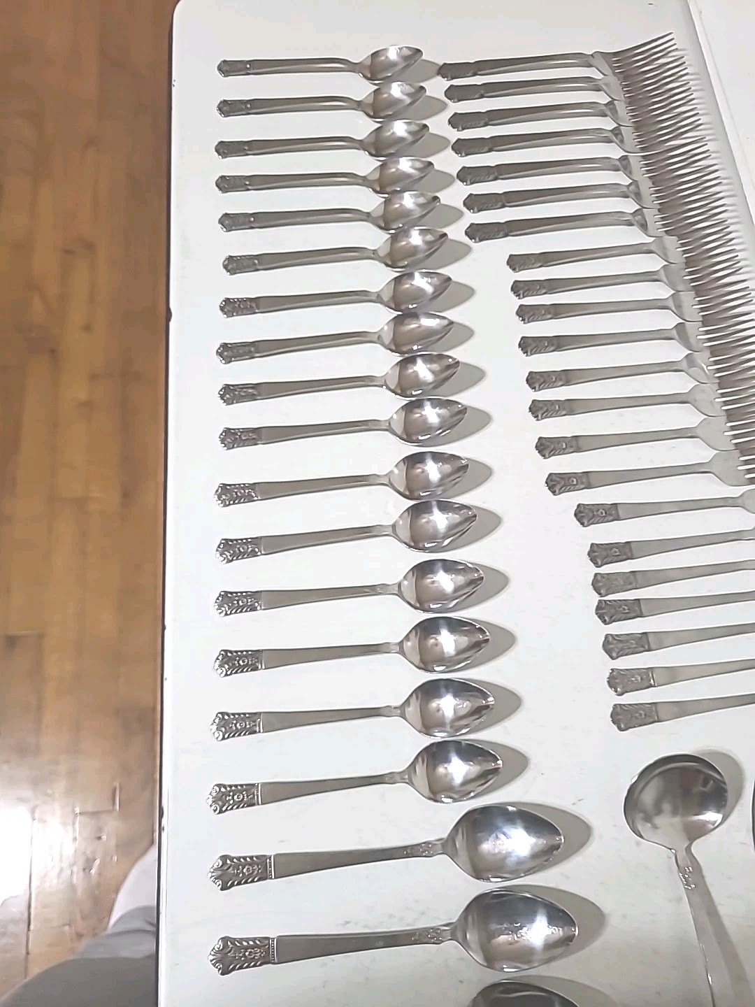 Lot of 66 pieces LIFETIME CUTLERY Stainless Flatware MCM Japan.