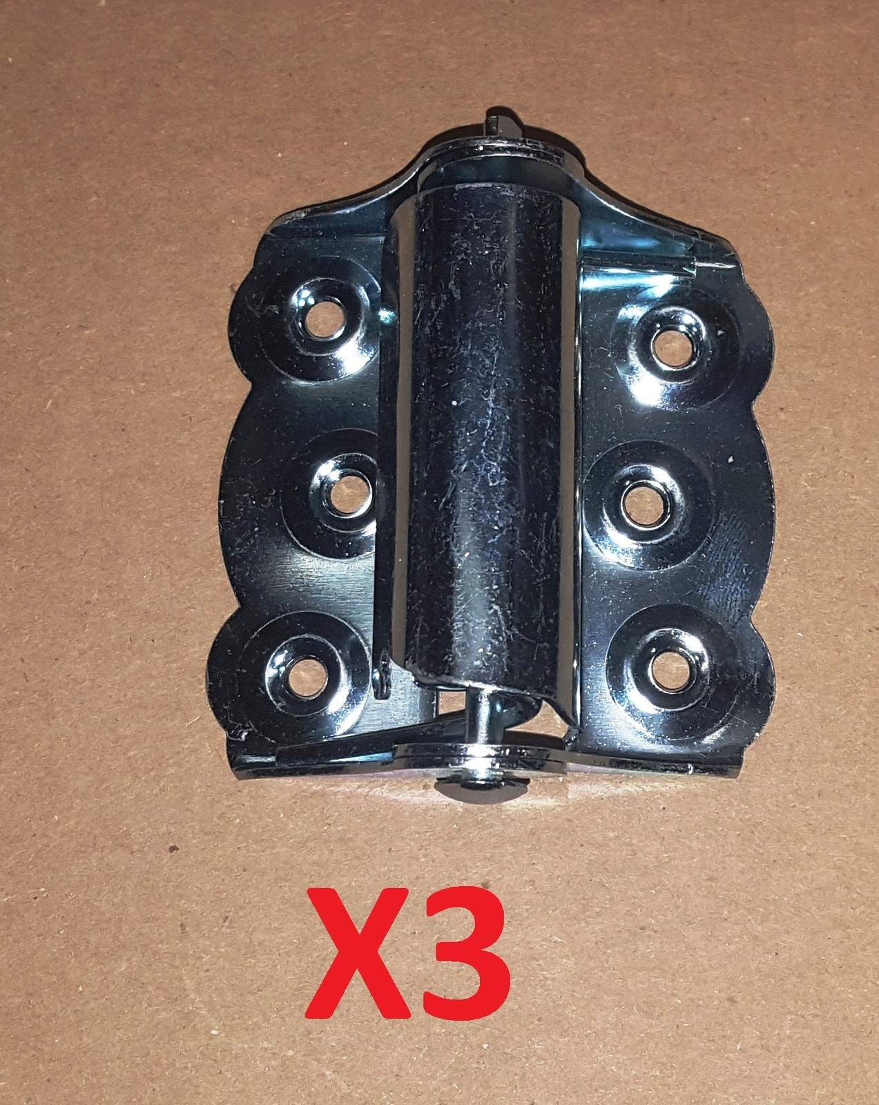 3 pc Screen Door Spring Hinge Zinc Plated 3 x 3 inch Full Surface Lot DIY
