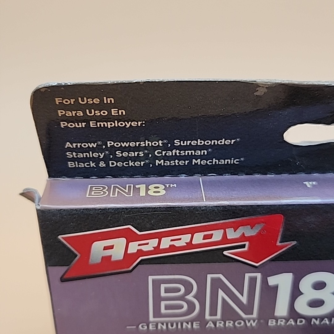 Arrow Brad Nails – BN1816W 1” inch 18 gauge 25mm – 2000 pk – Lot of 3 old stock