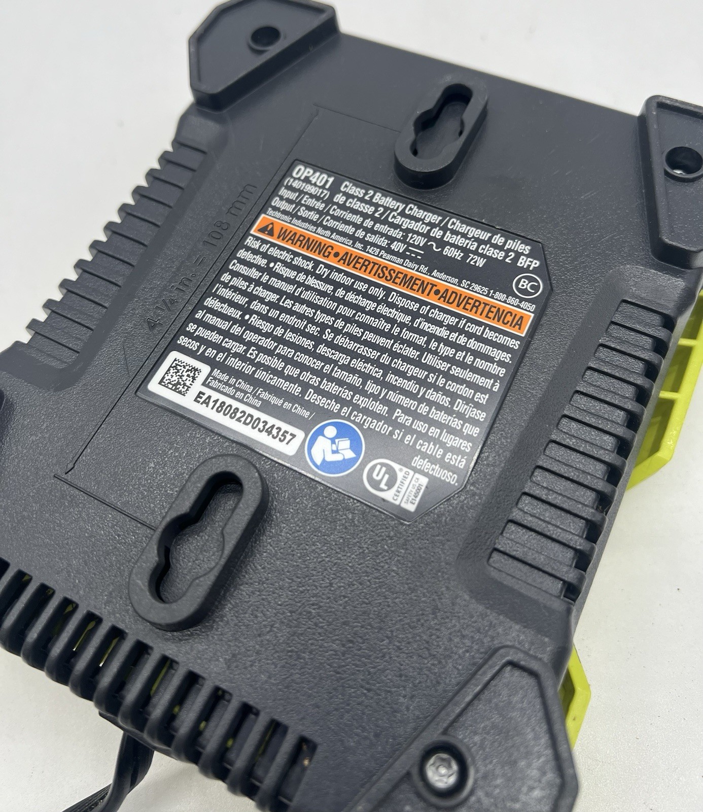 RYOBI Charger 40V OP401 with OP4026 40V Lithium Ion Battery ShipsFAST