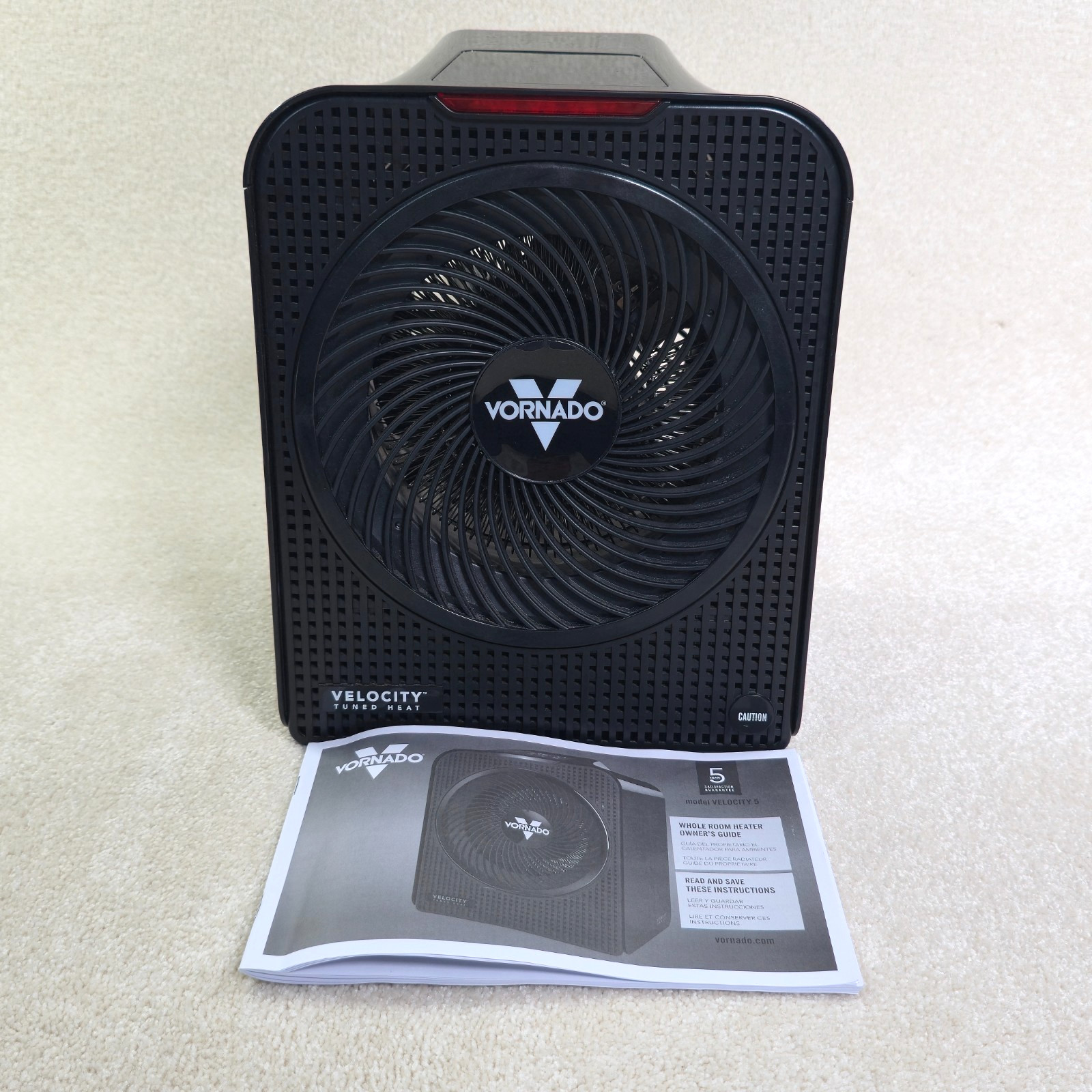Vornado Velocity 5 Whole Room 1500W Electric Space Heater Forced Air 5118 BTU