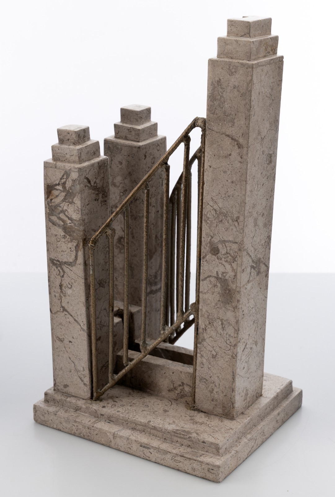O.C. Tanner Display for Unknown Award Plaque of a Bridge / Staircase 11″ 3.5lbs