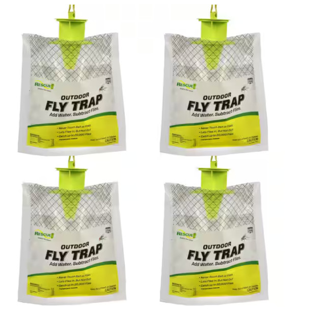 RESCUE! Outdoor Disposable Hanging Fly Trap – in Multipack