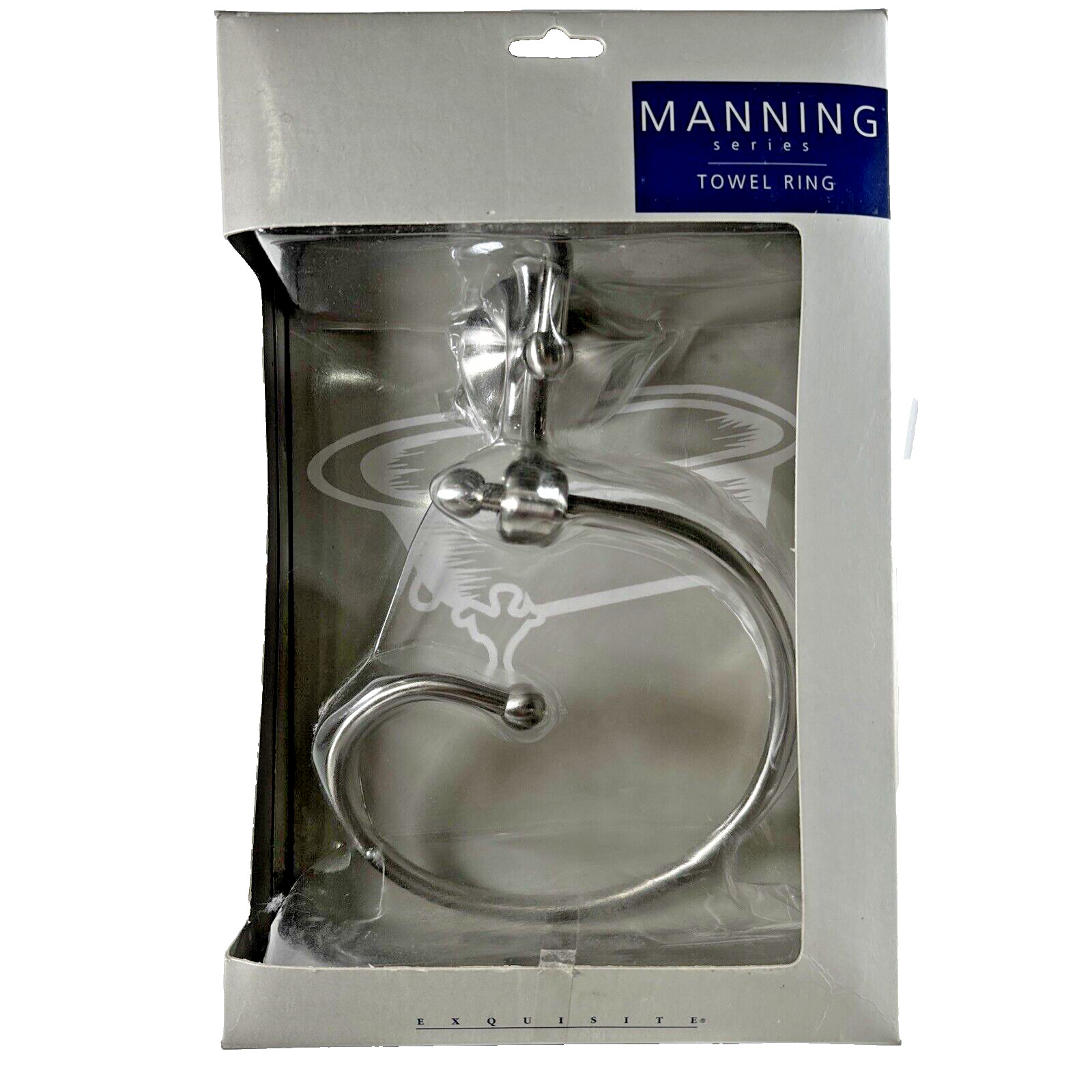 NOS 2005 Towel Ring for Bathroom Stainless Steel 167-B9610BN Manning Series