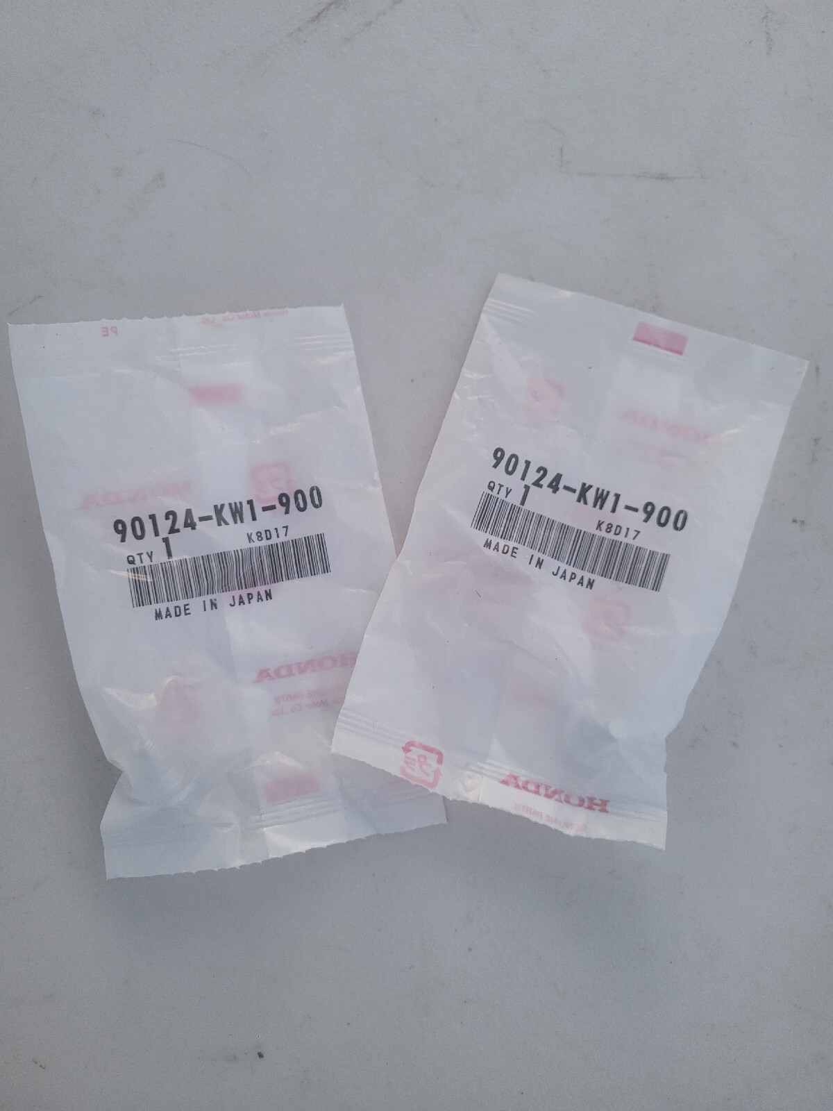 X2/NEW Genuine HONDA Cover Screw HRC216K3 H2013 90124-KW1-900 OEM/ Bin 024