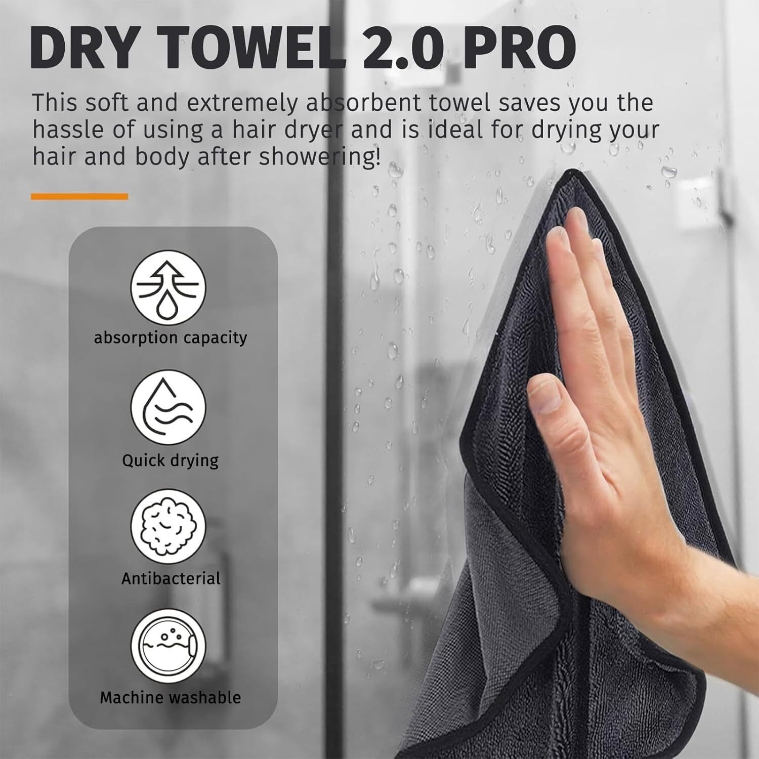 Shiny Bath Wipes Shower Cleaning Cloths Original, Shiny Bath XXL Drying Towel fo