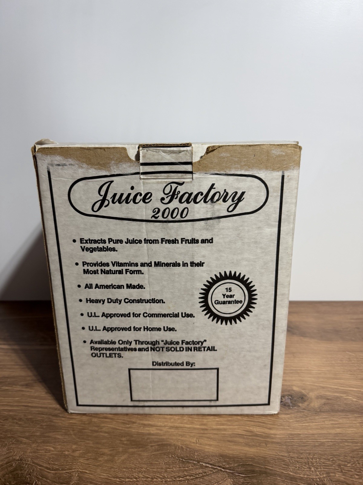 Juice Factory 2000 Electric Centrifugal Juicer White 800W Easy Clean 120V