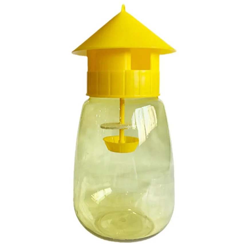 3pcs Fruit Fly & Insect Trap – Outdoor Plastic Hanging Drosophila Killer – NEW