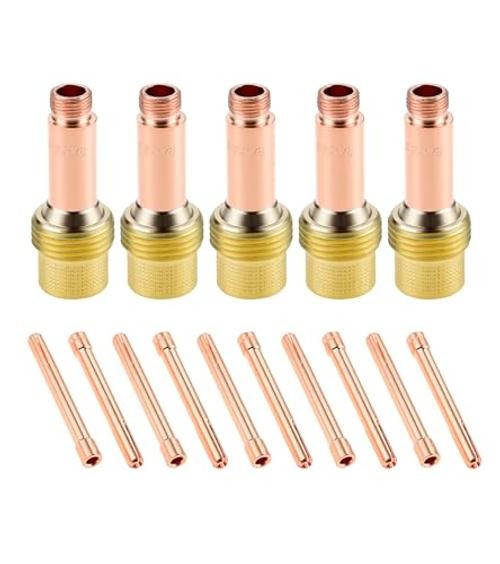 1/8″(3.2mm) TIG Welding Consumables Kit for WP-17/18/26 Series Torches | 5PCS