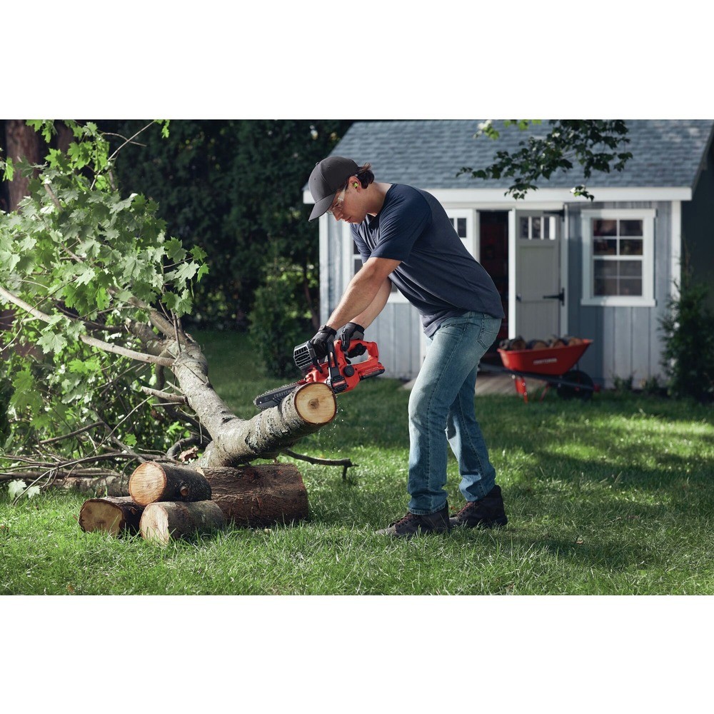 Craftsman CMCCS610D1R V20 Brushed 10″ Cordless Chainsaw Certified Refurbished
