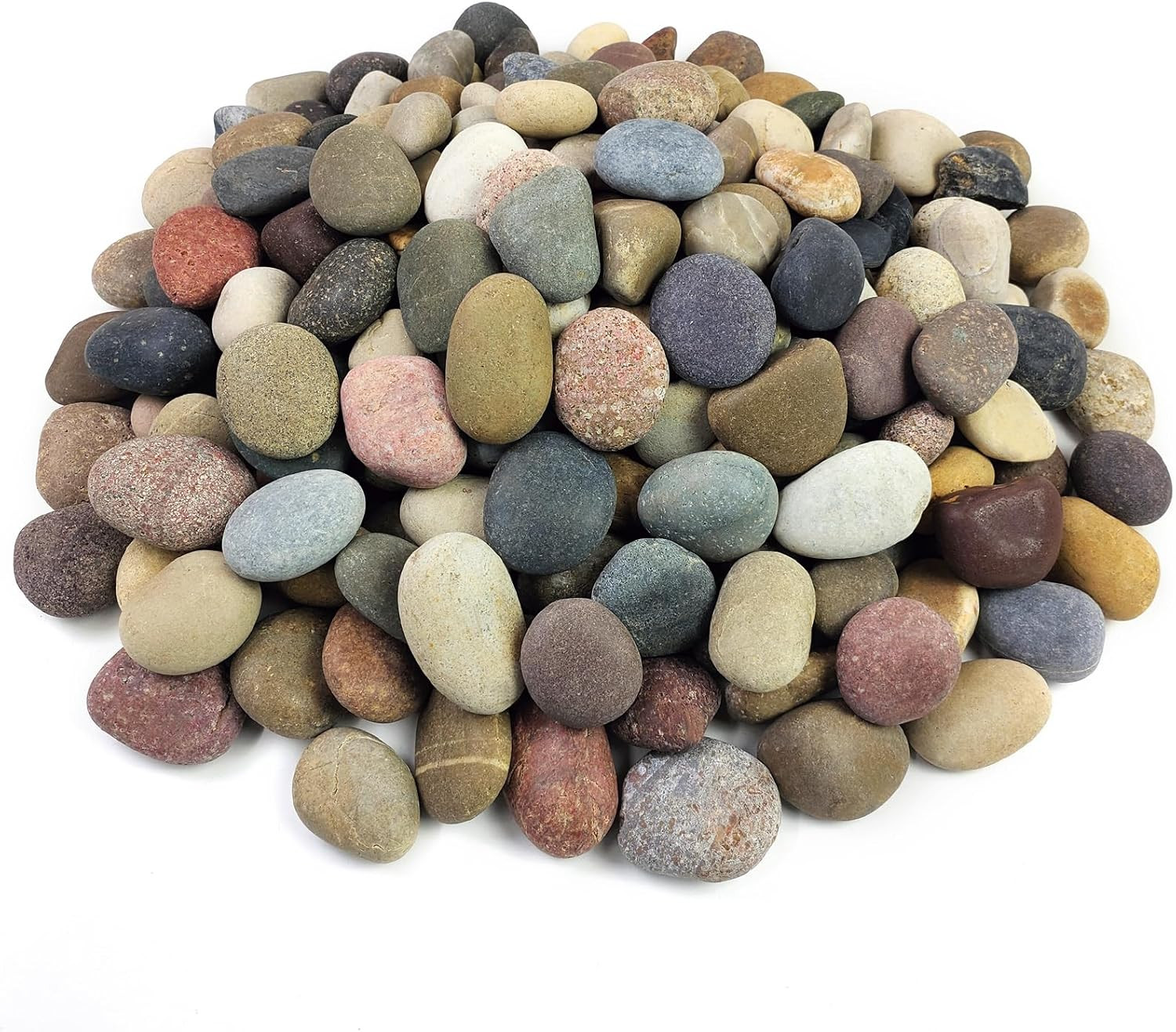 40 Lbs River Rocks for Landscaping,1-2 Inch Pebble Decorative Stone | Garden Roc