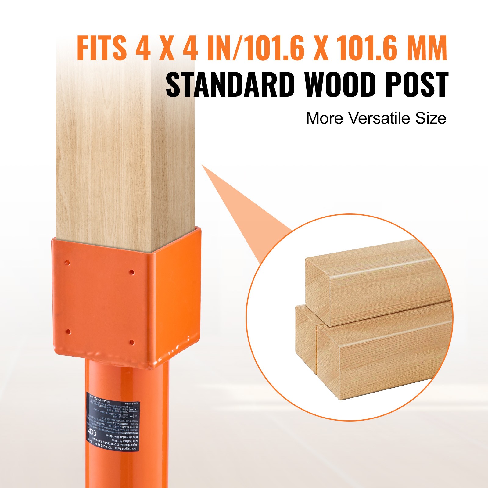 VEVOR Adjustable Shore Lift Stand Floor Roof Beam 4″x4″ House Leveling Jack Post