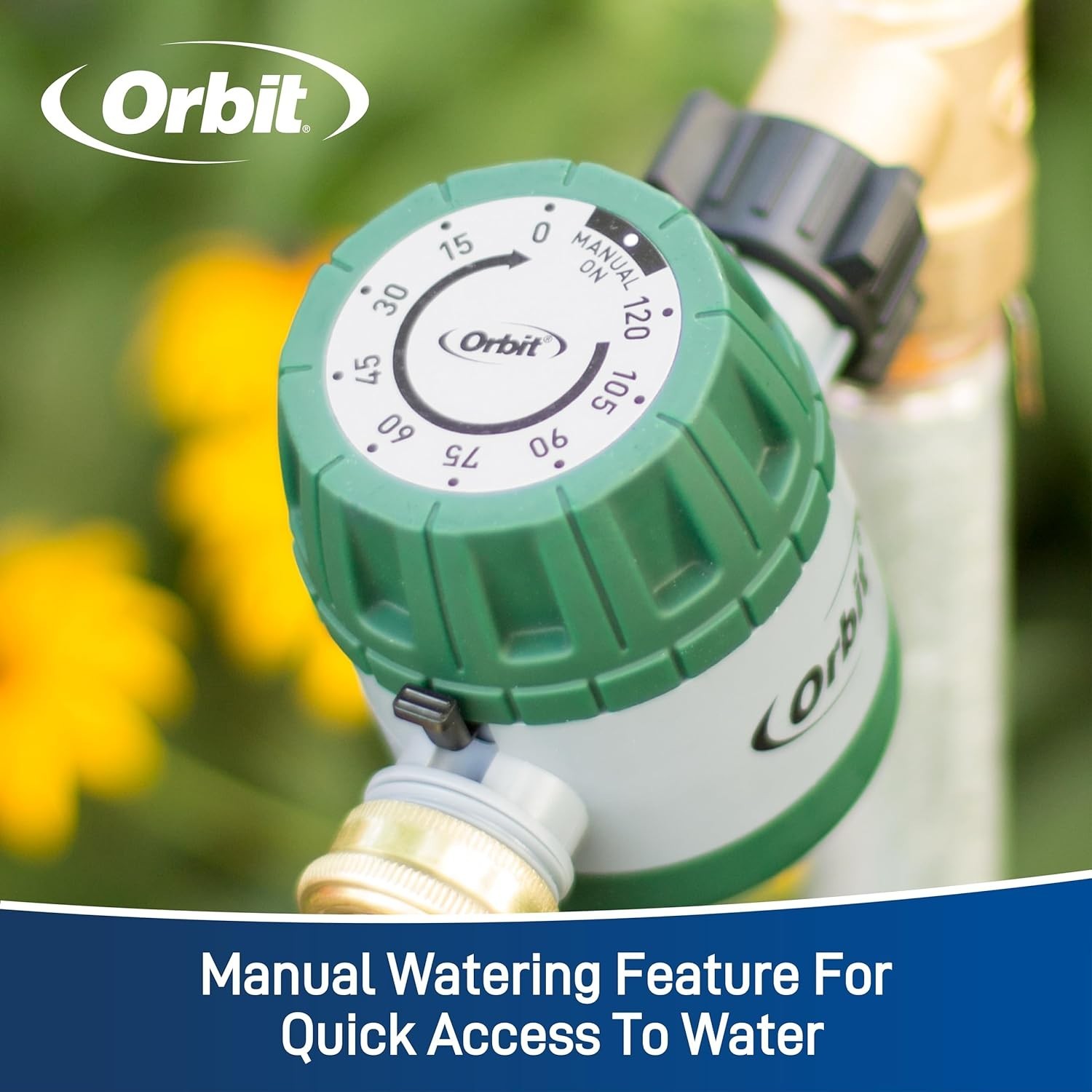 120 Min Mechanical Water Timer Orbit Garden Hose Irrigation Faucet Auto Shut Off