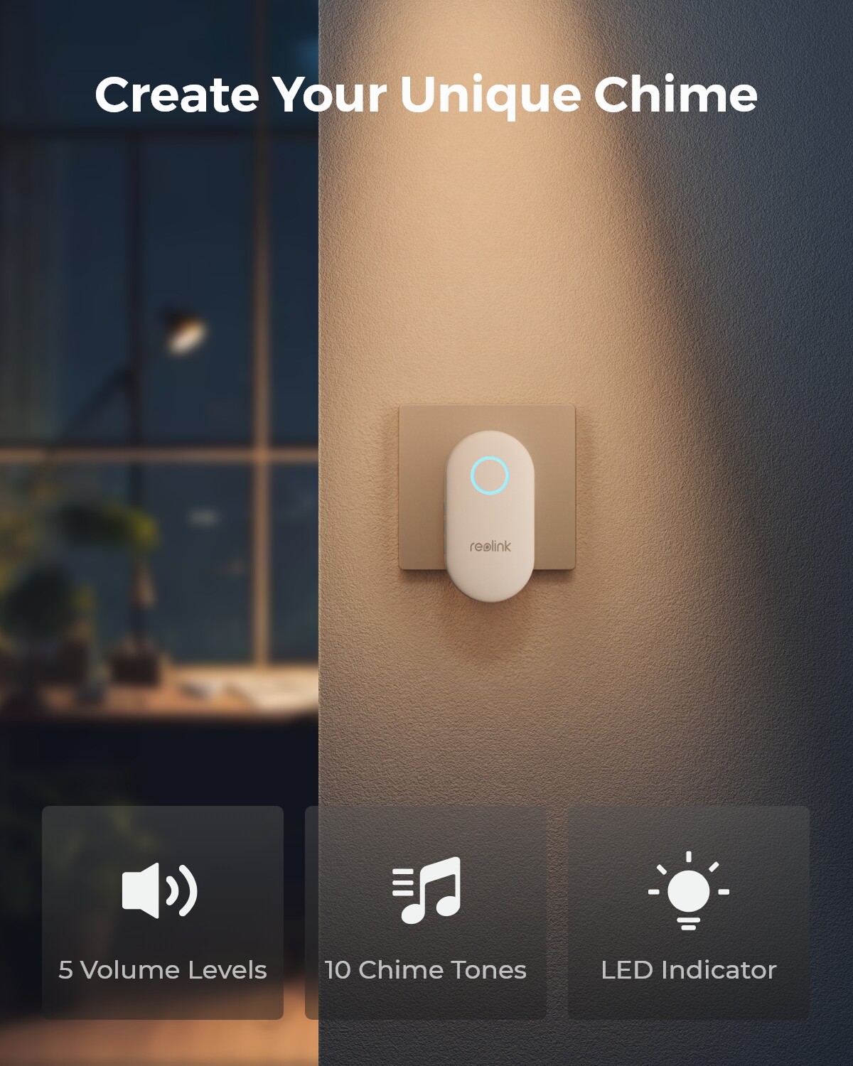 Reolink Digital Chime Remote Control Easy Plug & Play for Reolink Video Doorbell