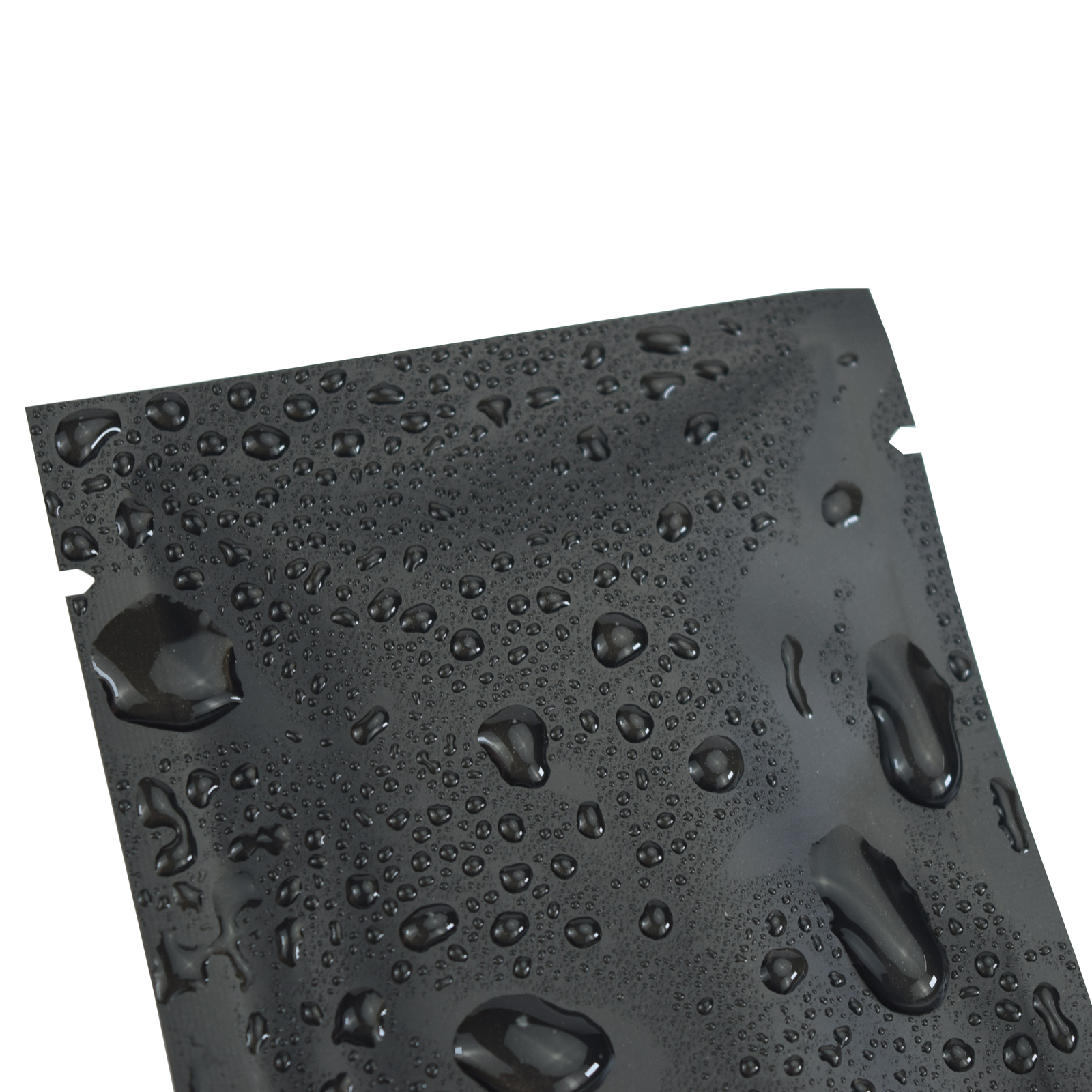100 Double-Sided Matte Black Open Top Mylar Foil Sample Snack Pack Storage Bags
