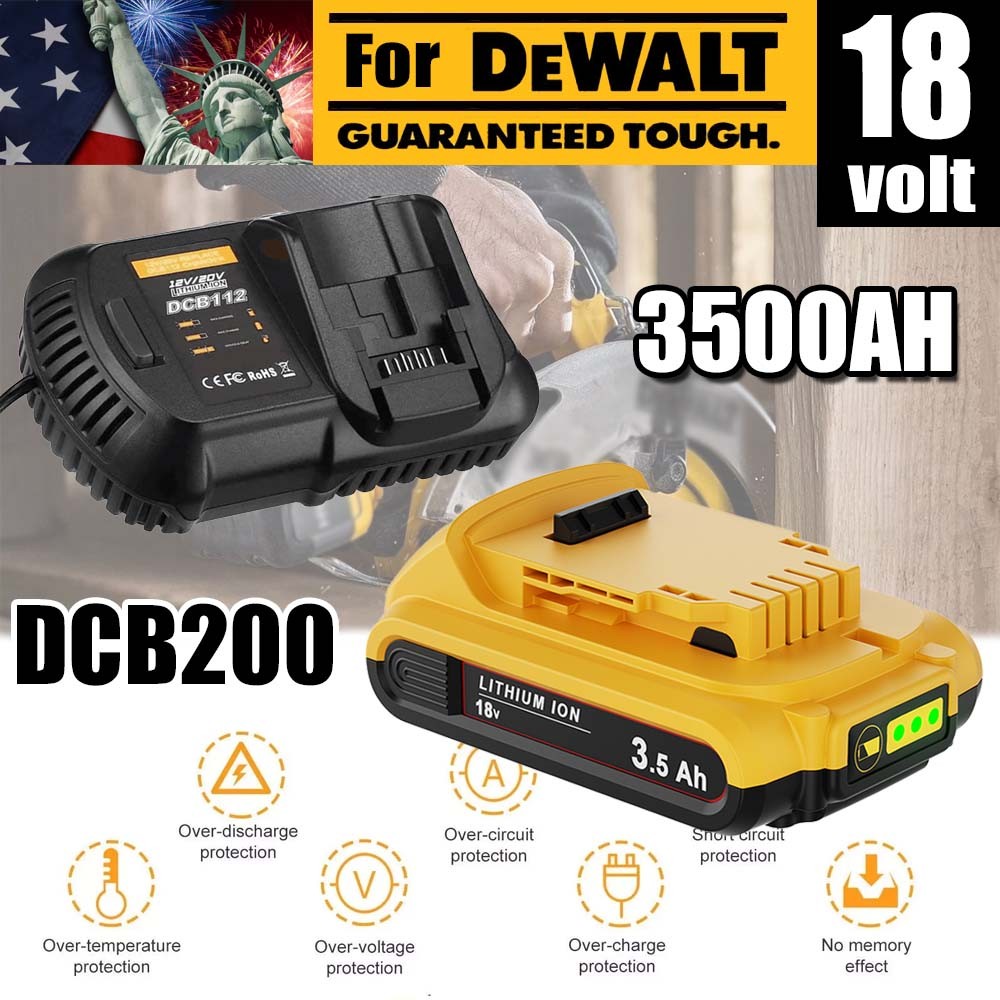 New For DeWalt 20 Volt Max XR 8000mAH Lithium Ion 8.0Ah Battery DCB200-2DCB204-2