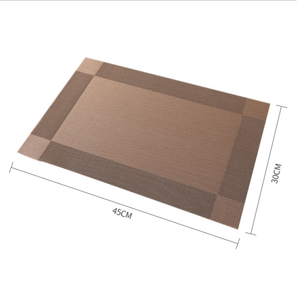 Placemats Easy to Clean for Kitchen Heat-resistand Woven Vinyl Mats Set of 4