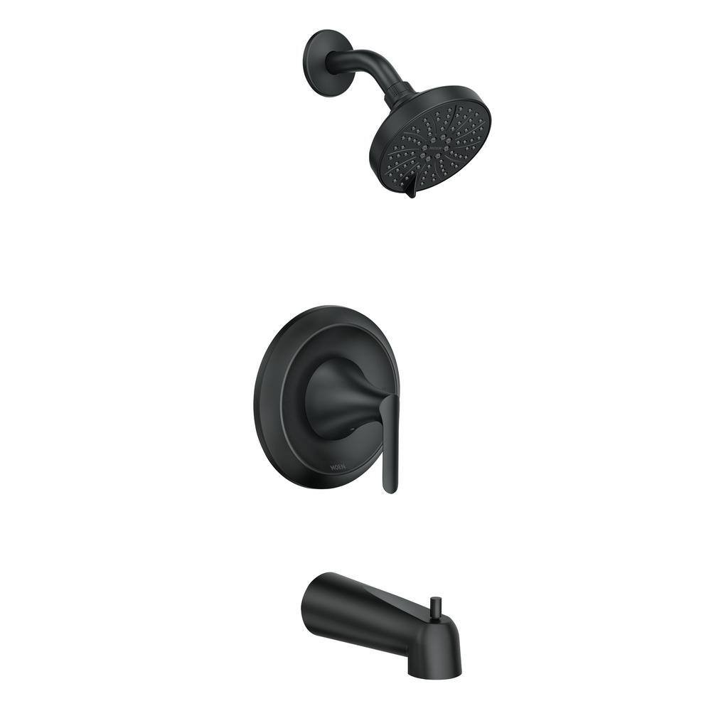 NEW CONDITION MOEN 82518BL Findlay 6-Spray Tub and Shower Faucet in Matte Black