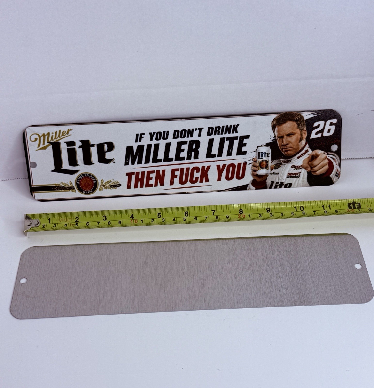 Miller Lite Ricky Bobby If You Don’t Drink Aluminum Sign shop Deck mancave