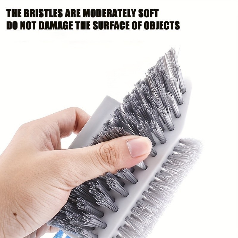 3-in-1 Crevice Cleaning Brush for Bathroom Tile Grout Floor Toilet Corners