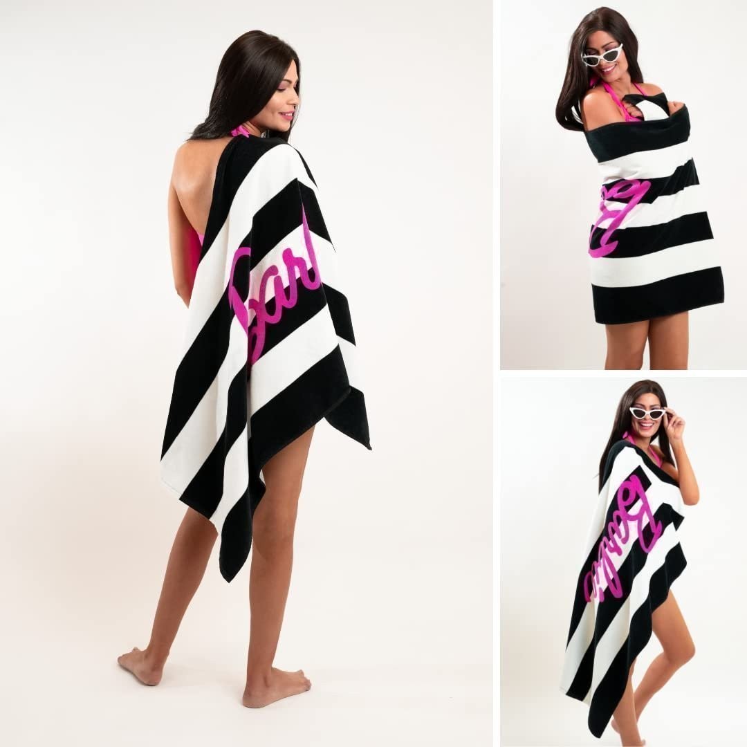 Franco Barbie Soft Cotton Bath/Pool/Beach Towel, 60 in x 30 in