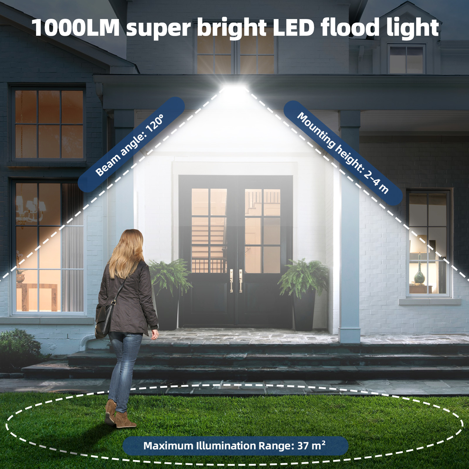 LED Flood Light 500W 300W 200W 100W 50W 30W 10W Outdoor Garden Lamp Spotlight