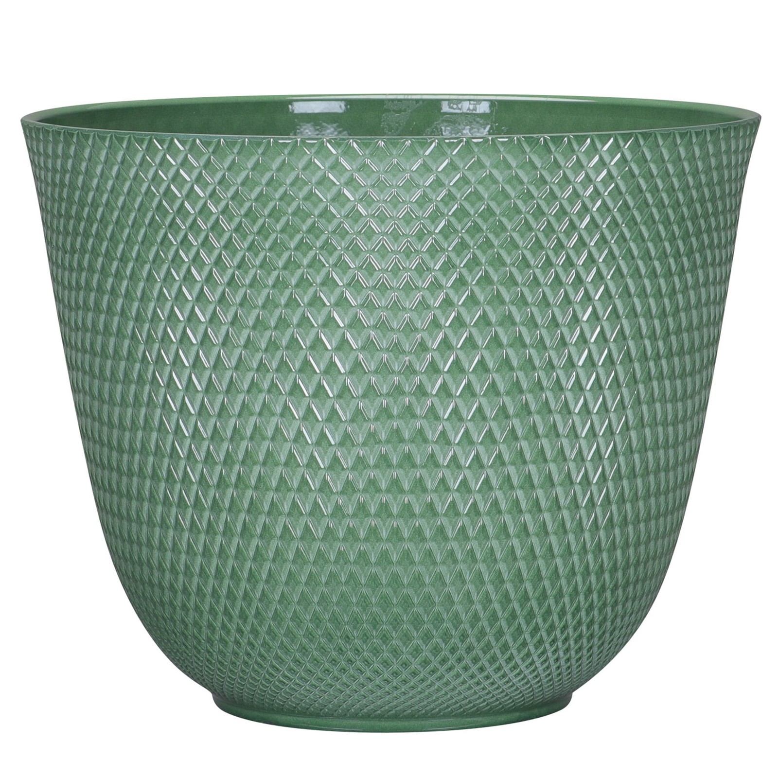 Lora Green Recycled Resin Planter 12.1in x 9.8in