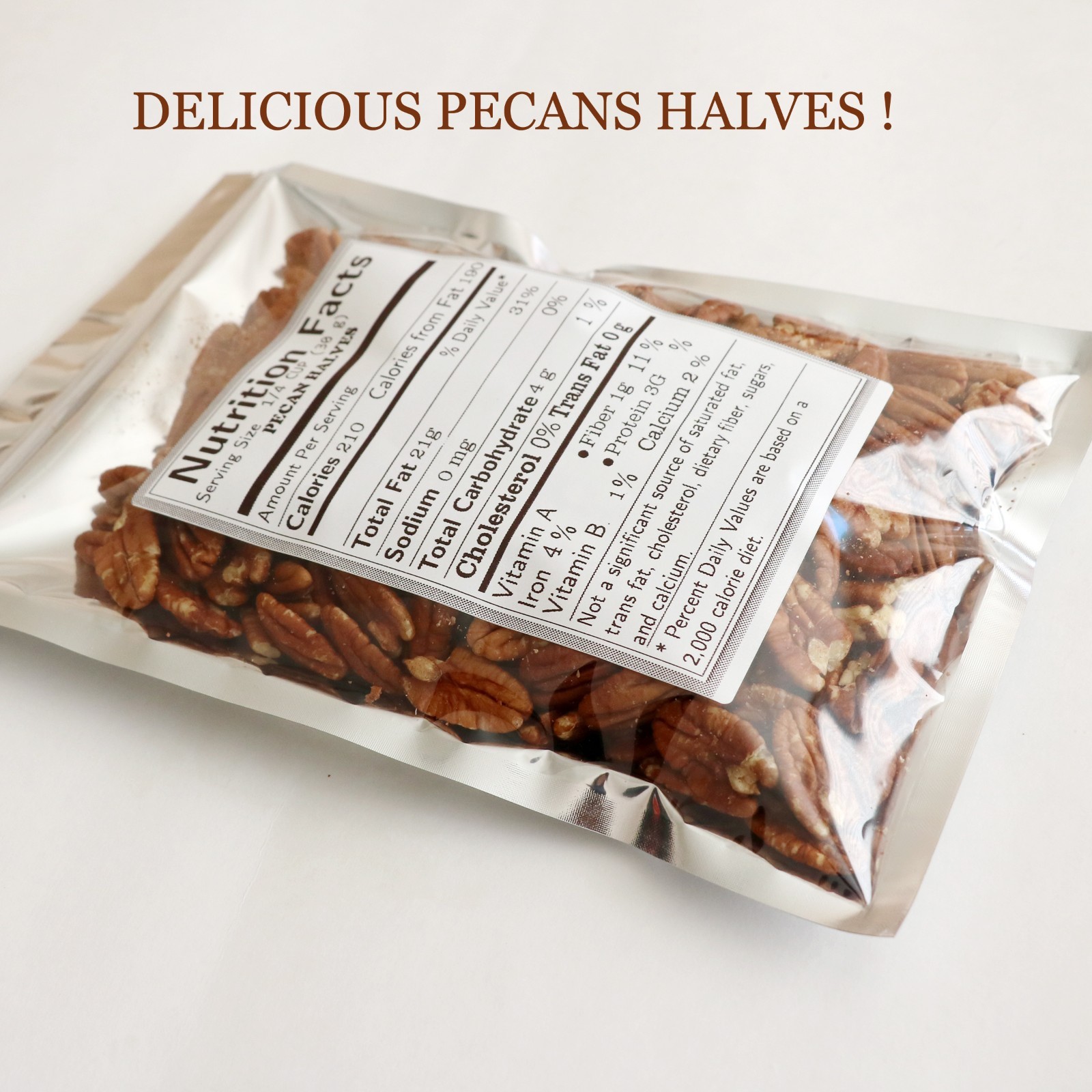 ORGANIC PECANS HALVES Raw no shell Bulk DELICIOUS !
