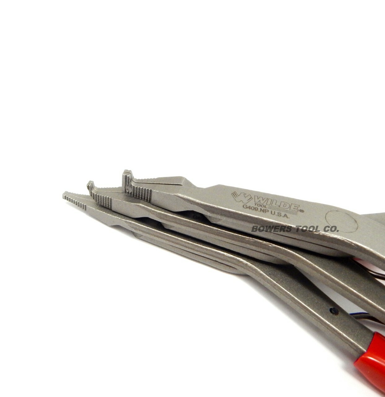 Wilde Lock Ring Pliers Set 3pc Straight Right Angle Thin Bent Curved 9″ USA Made