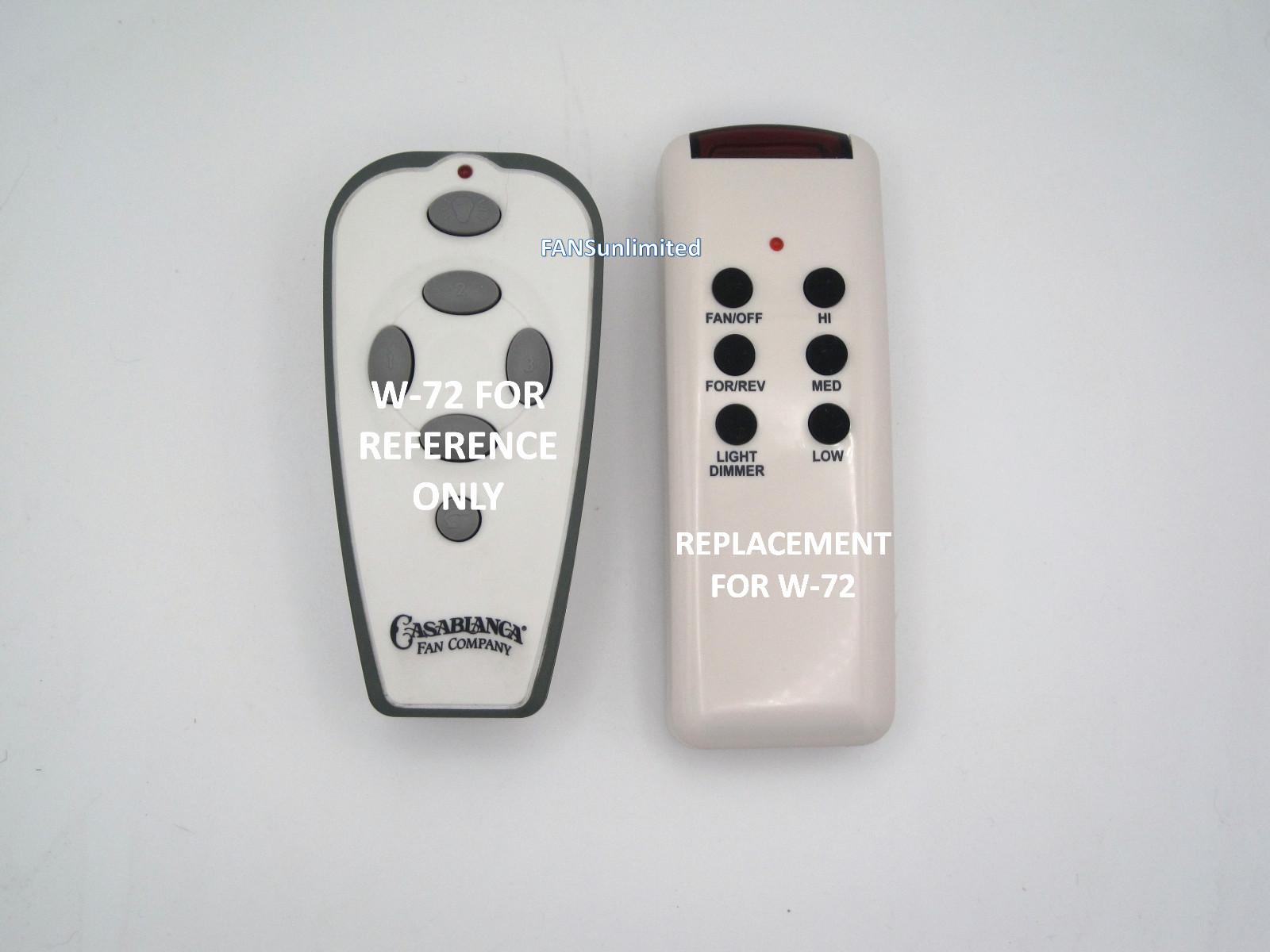 Casablanca W-72 Remote Replacement for Versa Touch 2 Fans