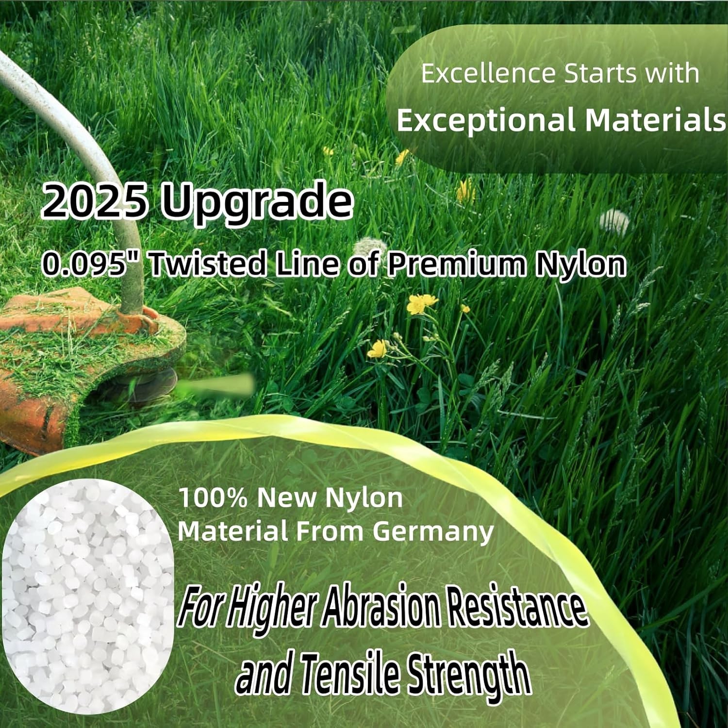 String Trimmer Line .095 0.5 LB Compatible with Ego String Trimmer 095 Weed E…