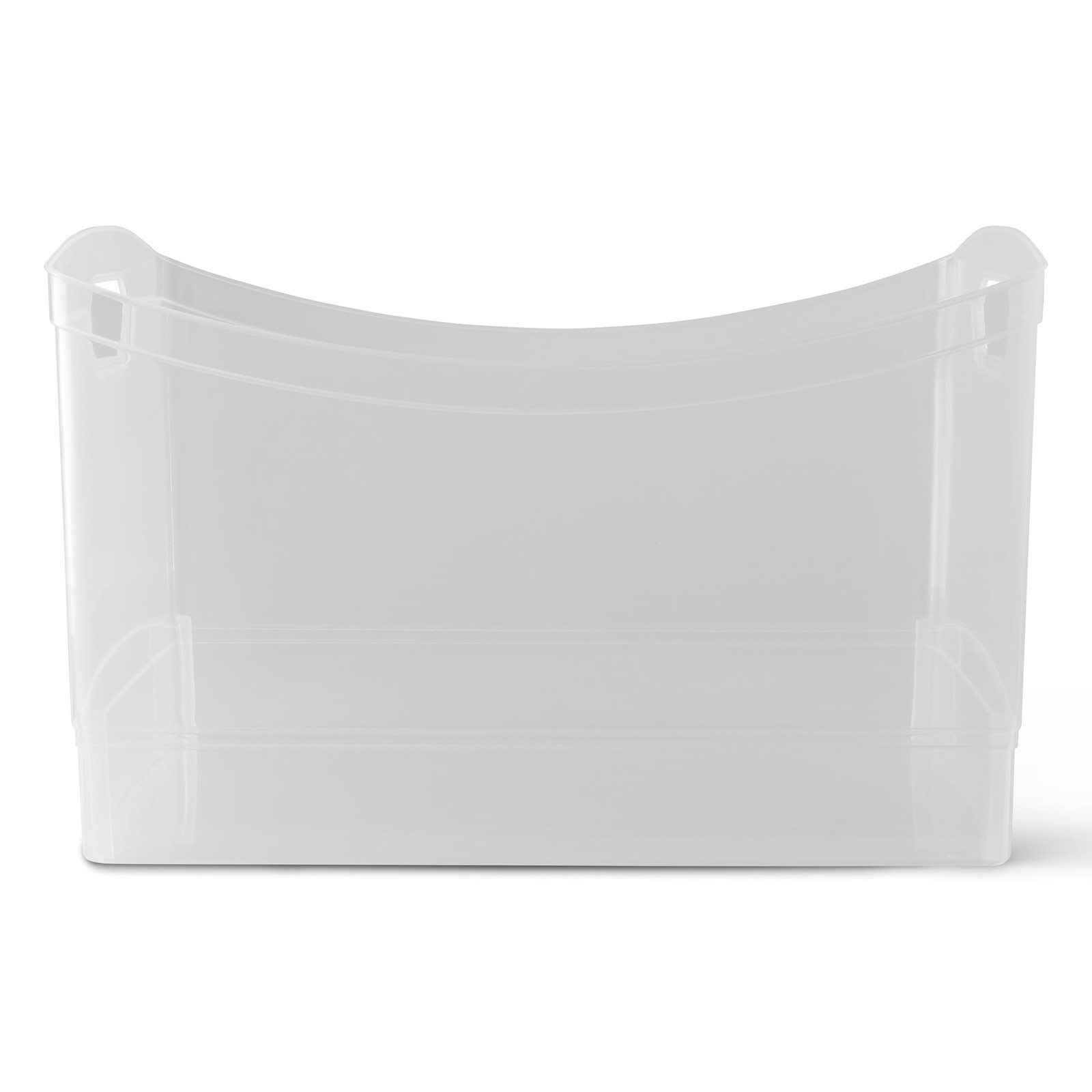 Clear Plastic Storage Bin with Handles, Multi-purpose Organizer 15.3×10.4×9.8in