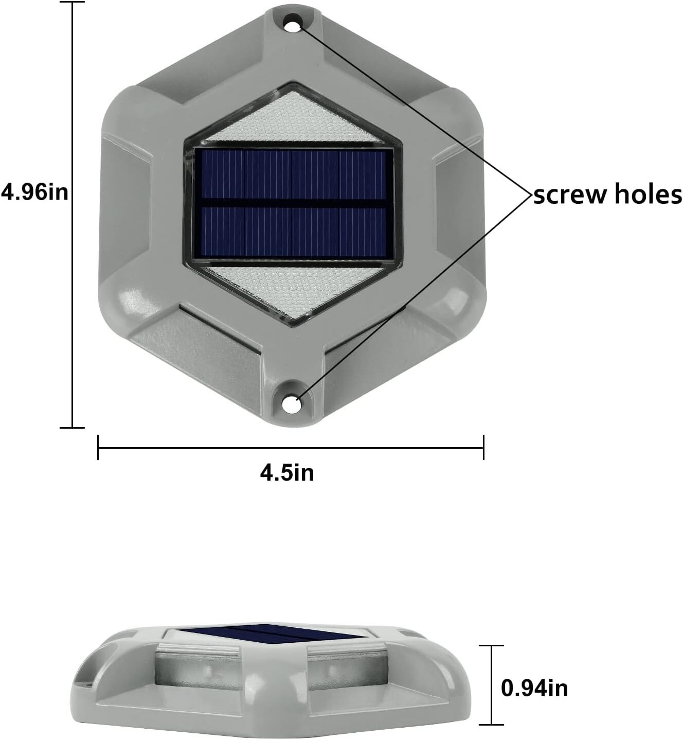 T-SUN 8Pcs Blue Solar Deck Lights Driveway Dock Garden LED Light Step Lights