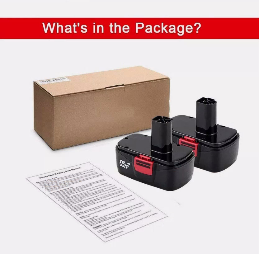 2Pack For Craftsman 19.2 Volt Battery C3 DieHard 130279005 11376 130279003 11375