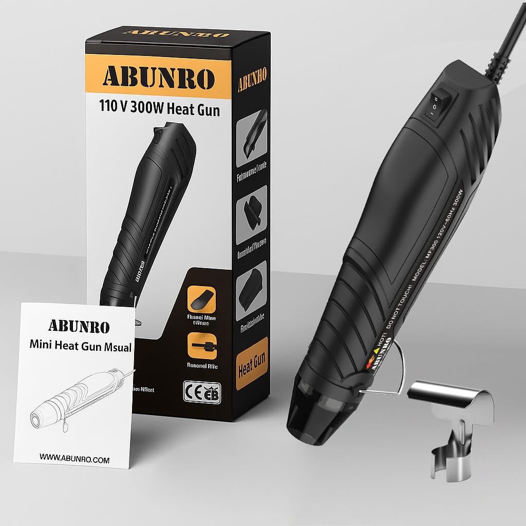 Heat Gun, Uptdae Version 110V 300W Mini Handheld Hot Air Gun with 6.6ft Cable…