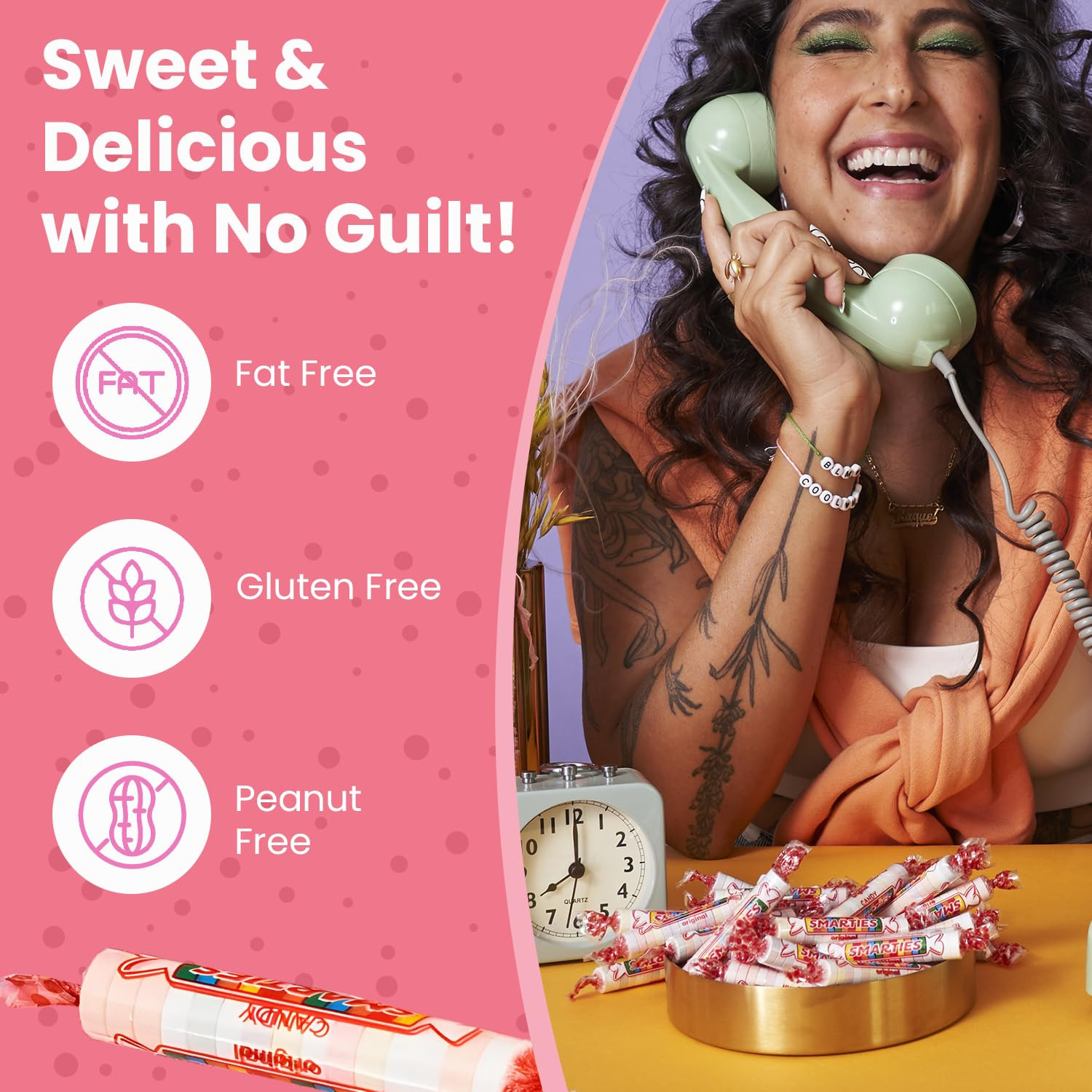 Smarties Candy Bulk Rolls Original Flavor – Gluten & Vegan Free – Classic Sweetn