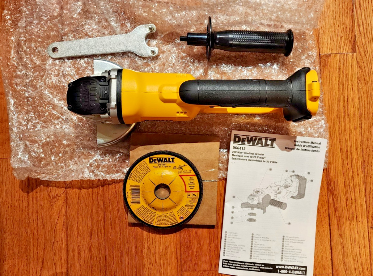 DEWALT DCG412 20V 4 1/2″ / 5″ Cordless Angle Grinder (Tool Only)