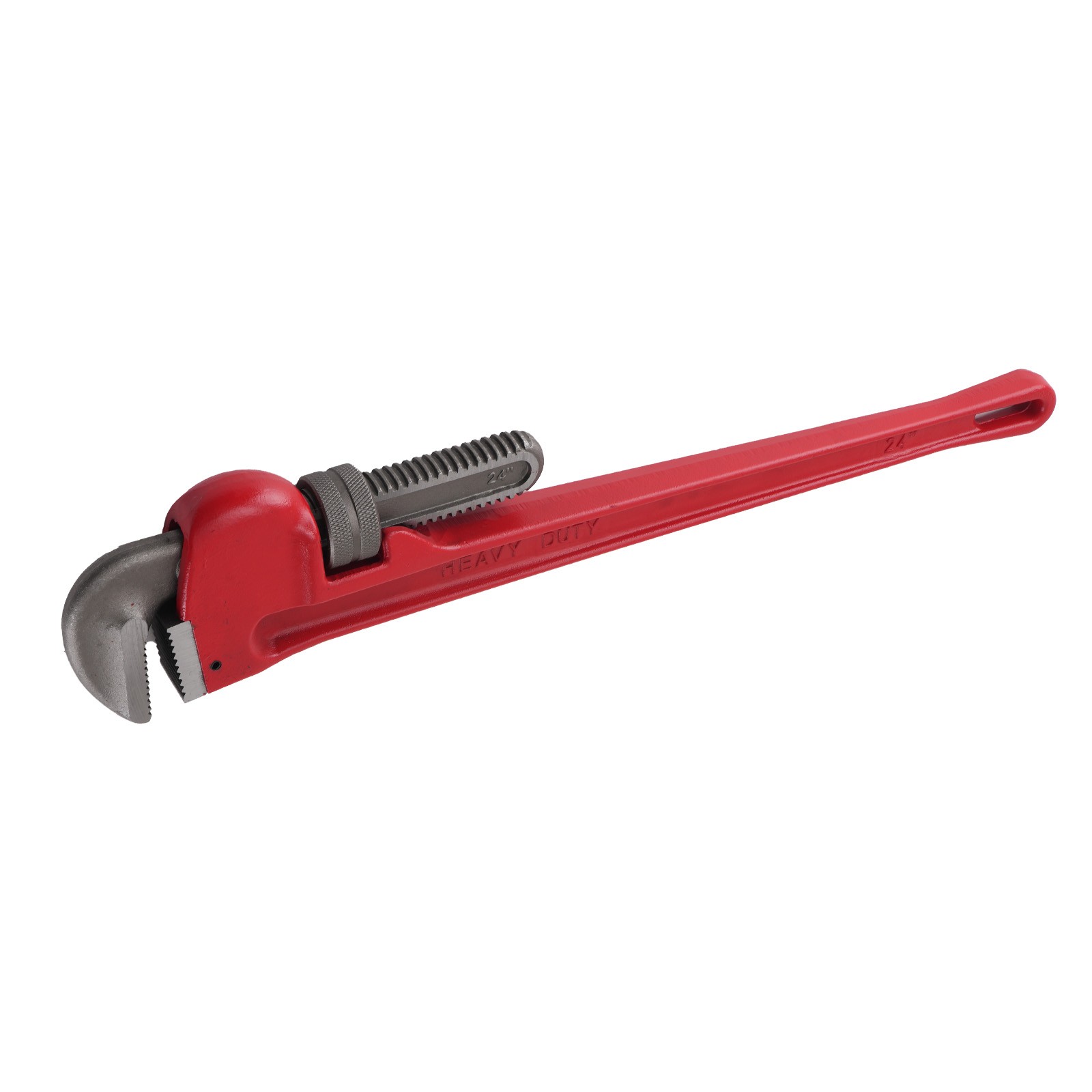 24in Adjustable Heavy Duty Pipe Wrench 85mm Jaw CRV Construction Tool