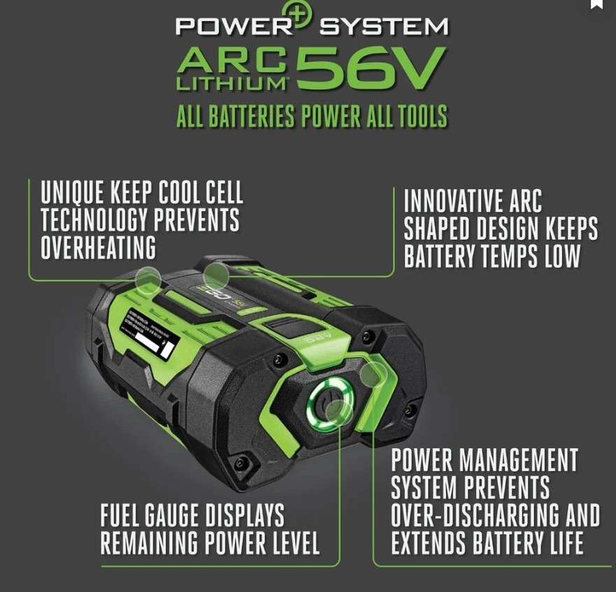 GENUINE EGO ARC Power+ Battery 56 Volt 2.5 Ah BA1400T (3rd GEN) ** NEW **